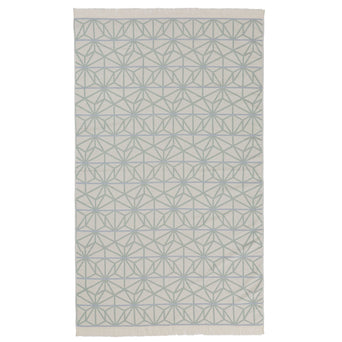 Arade Beach Towel natural white & light grey green & light grey blue, 100% cotton