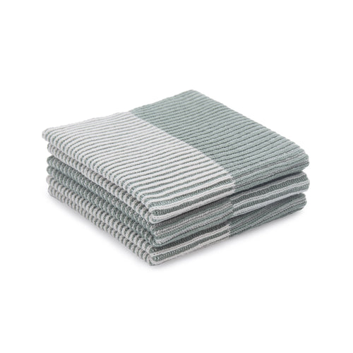 Arcela Tea Towel aloe green & ivory & green grey, 100% cotton