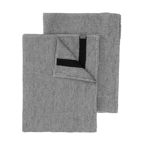 Arneiro Tea Towel Set [Black/Natural white]