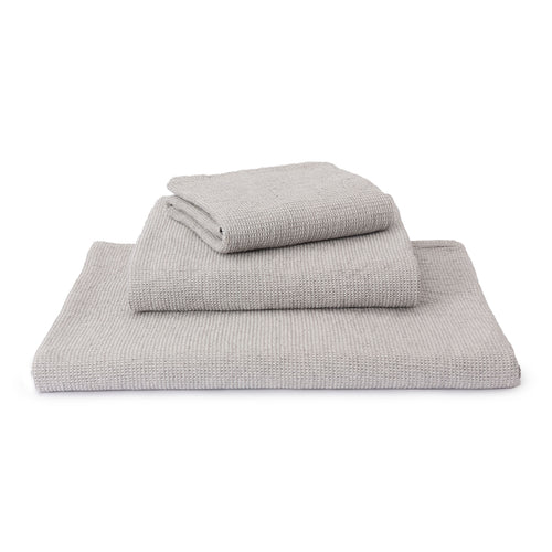 Arneiro Flannel Towel [Grey/Natural white]