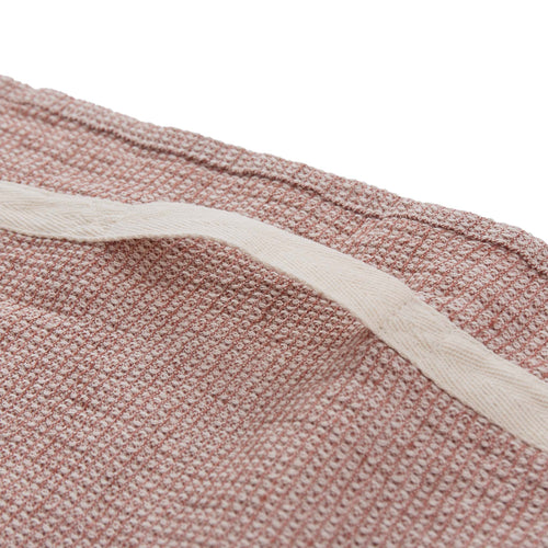 Arneiro Flannel Towel in rosewood & natural white | Home & Living inspiration | URBANARA