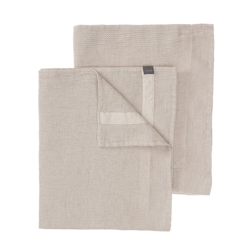 Arneiro Tea Towel Set [Natural/Natural white]