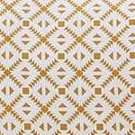 Arouca Pillowcase white & mustard, 100% cotton | Find the perfect percale bedding