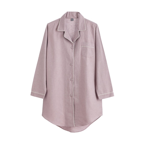 Arove Nightshirt light mauve & natural white, 100% organic cotton | High quality homewares