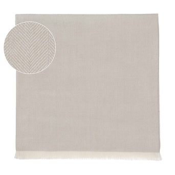 Asare Alpaca Blanket light grey & off-white, 100% royal baby alpaca wool | URBANARA alpaca blankets