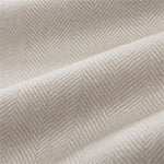 Asare Alpaca Blanket light grey & off-white, 100% royal baby alpaca wool | High quality homewares