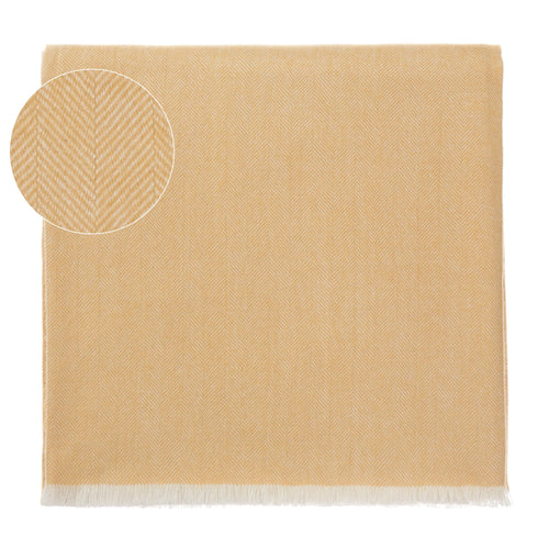 Asare Alpaca Blanket in mustard & off-white | Home & Living inspiration | URBANARA