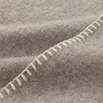 Aspan Blanket beige & off-white, 60% merino wool & 40% lambswool | URBANARA wool blankets