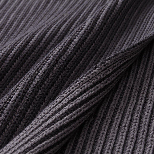 Azoia blanket in dark grey & grey, 100% organic cotton |Find the perfect cotton blankets