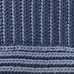 Azoia Blanket grey blue & light grey blue, 100% organic cotton | URBANARA cotton blankets
