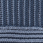 Azoia Blanket grey blue & light grey blue, 100% organic cotton | URBANARA cotton blankets