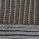 Azoia Blanket olive green & silver grey, 100% organic cotton | High quality homewares