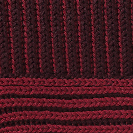 Azoia Blanket bordeaux red & dark red, 100% organic cotton | URBANARA cotton blankets