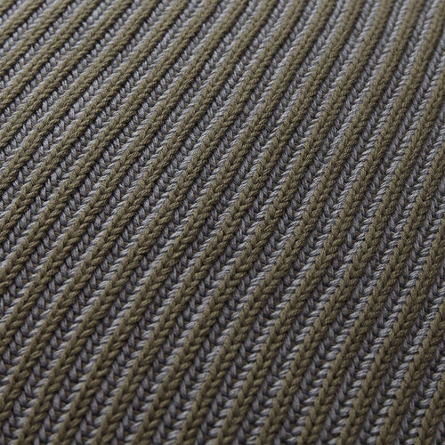 Azoia cushion cover, olive green & silver grey, 100% organic cotton | URBANARA cushion covers