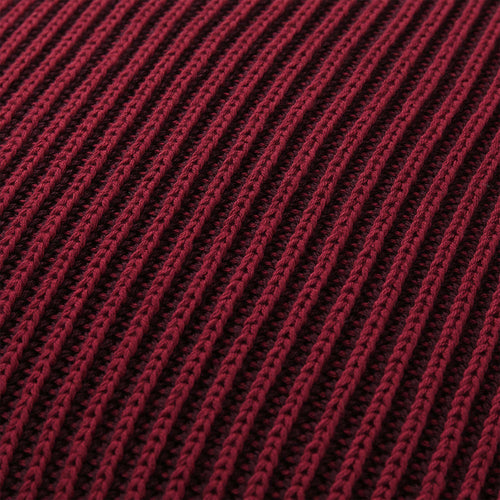 Azoia cushion cover, bordeaux red & dark red, 100% organic cotton |High quality homewares