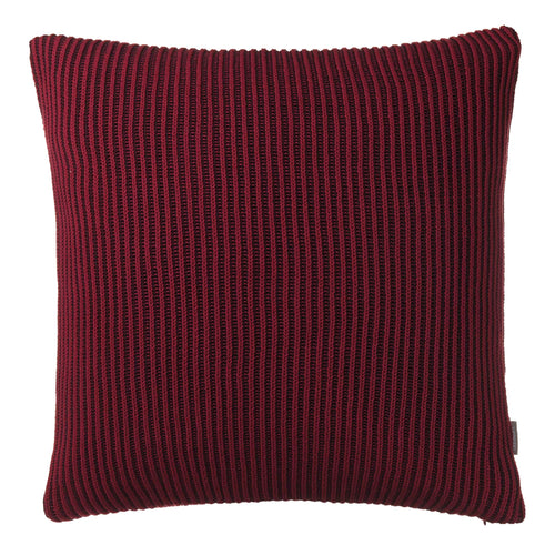 Azoia cushion cover, bordeaux red & dark red, 100% organic cotton