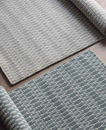 Badela rug, light grey green & ivory, 100% wool