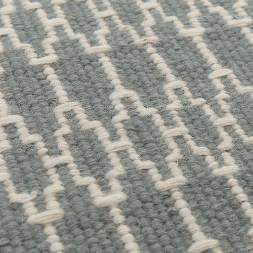 Badela rug, light grey green & ivory, 100% wool |High quality homewares