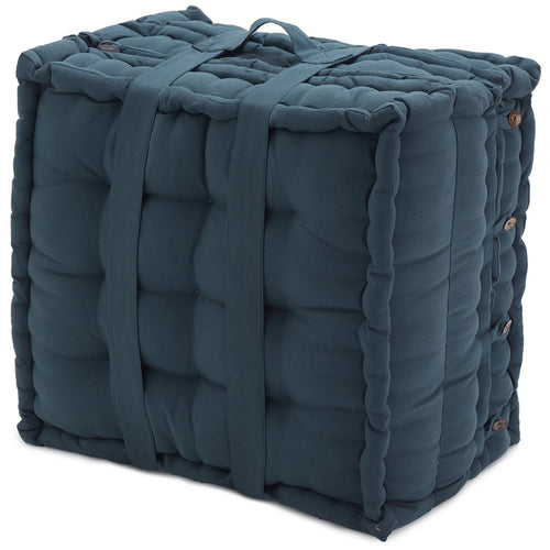 Bakoda Folding Mattress teal, 100% cotton | Find the perfect stools & poufs