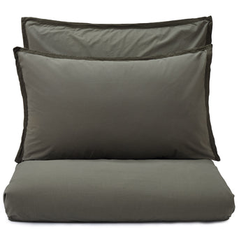 Balaia duvet cover, moss green, 100% combed cotton