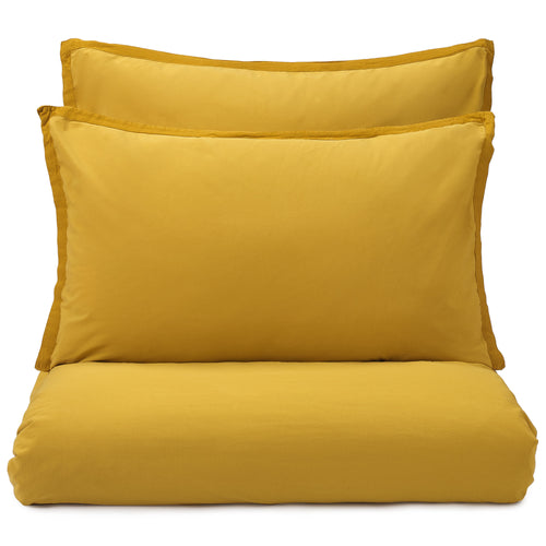 Balaia duvet cover, mustard, 100% combed cotton