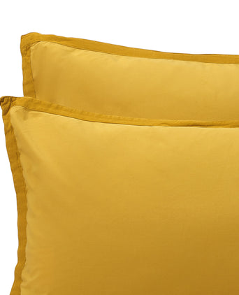 Balaia duvet cover, mustard, 100% combed cotton