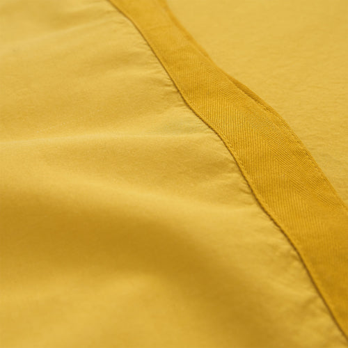 Balaia pillowcase, mustard, 100% combed cotton | URBANARA percale bedding