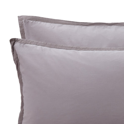 Balaia duvet cover, stone grey, 100% combed cotton | URBANARA percale bedding