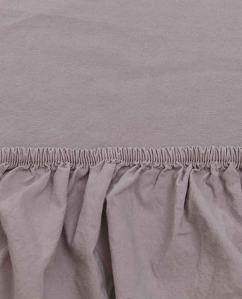 Balaia fitted sheet, stone grey, 100% combed cotton