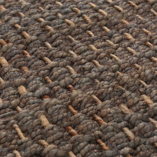 Baruva Rug grey & natural, 100% jute | URBANARA jute rugs