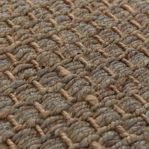 Baruva Doormat grey green & natural, 100% jute | URBANARA doormats