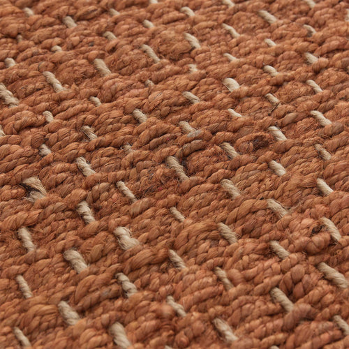 Baruva Doormat terracotta & natural, 100% jute | URBANARA doormats