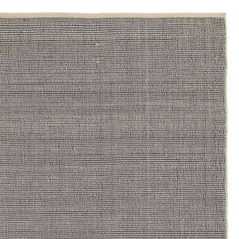 Basni rug, ivory & black, 70% wool & 30% cotton