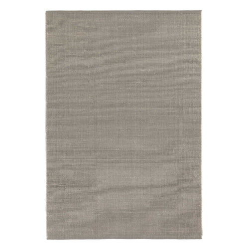 Basni rug, light grey & ivory, 70% wool & 30% cotton | URBANARA wool rugs