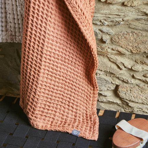 Hand Towel Mikawa Terracotta, 100% Cotton | URBANARA Cotton Towels