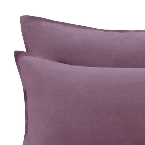 Bellvis Pillowcase Linen in aubergine | Home & Living inspiration | URBANARA