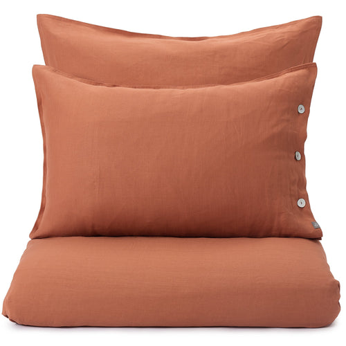 Bellvis Pillowcase terracotta, 100% linen
