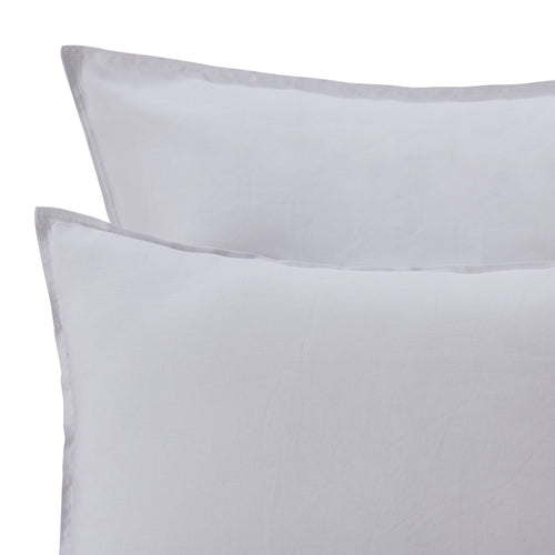 Bellvis Pillowcase light grey, 100% linen | URBANARA linen bedding
