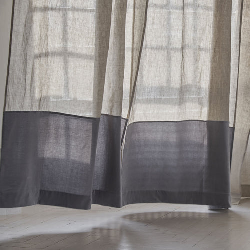 Saveli Curtain in natural & grey | Home & Living inspiration | URBANARA