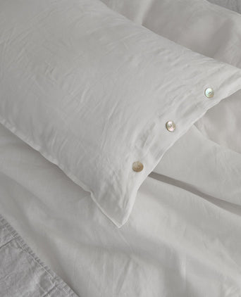 Bellvis Pillowcase white, 100% linen
