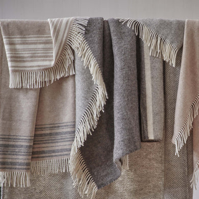Oroya Alpaca Blanket beige, 50% alpaca wool & 50% merino wool