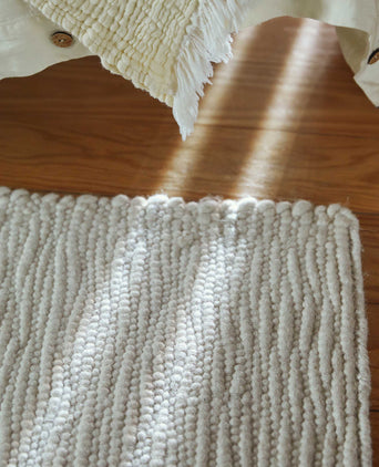 Runner Palani Natural white, 100% Wool