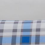 Cabril pillowcase, natural & blue & black, 100% cotton |High quality homewares
