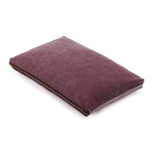 Calcada cushion bordeaux red & white, 60% cotton & 40% acrylic