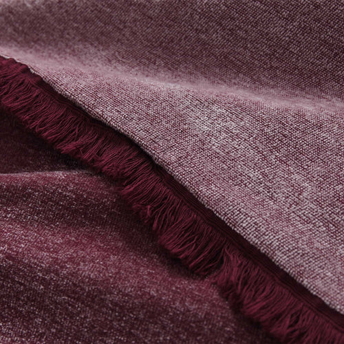 Calcada bedspread, bordeaux red & white, 60% cotton & 40% acrylic | URBANARA bedspreads & quilts