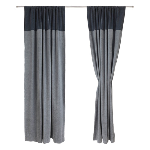 Calcada curtain in teal & white | Home & Living inspiration | URBANARA