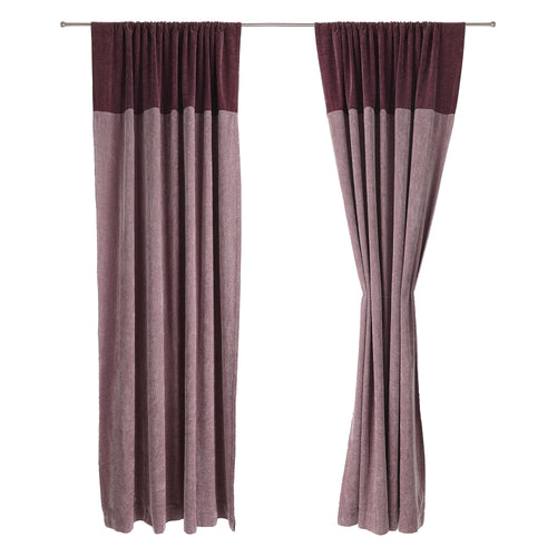 Calcada curtain in bordeaux red & white | Home & Living inspiration | URBANARA
