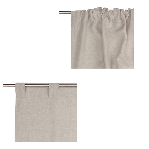 Cataya Linen Curtain natural & charcoal, 100% linen | Find the perfect curtains