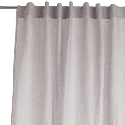 Cataya Linen Curtain light grey & light pink, 100% linen | URBANARA curtains