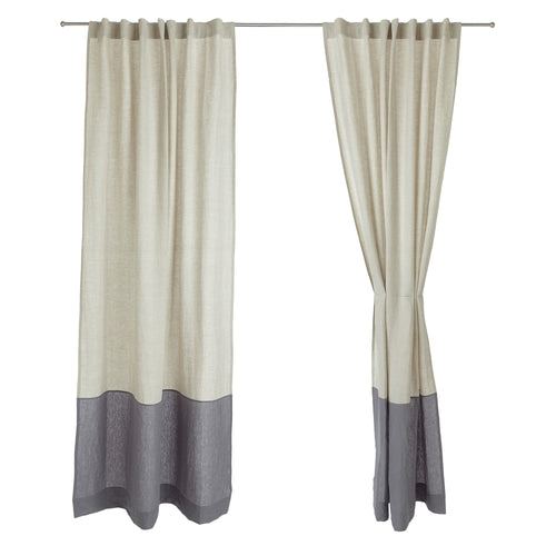 Cataya Linen Curtain in natural & charcoal | Home & Living inspiration | URBANARA